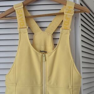 Halfdays Yellow Ski Bibs